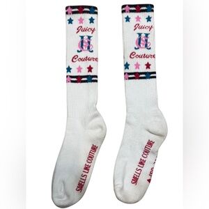 Juicy Couture Vintage Crew Socks with Logo Authentic y2k